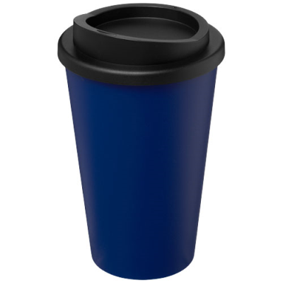 Picture of AMERICANO® RECYCLED 350 ML THERMAL INSULATED TUMBLER in Blue & Solid Black.