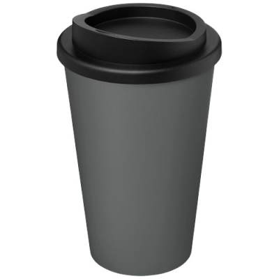 Picture of AMERICANO® RECYCLED 350 ML THERMAL INSULATED TUMBLER in Grey & Solid Black.