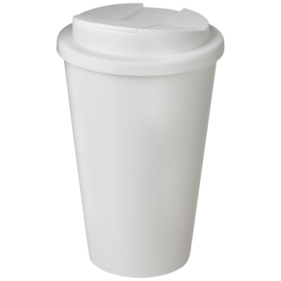 Picture of AMERICANO® 350 ML TUMBLER with Spill-Proof Lid in White.