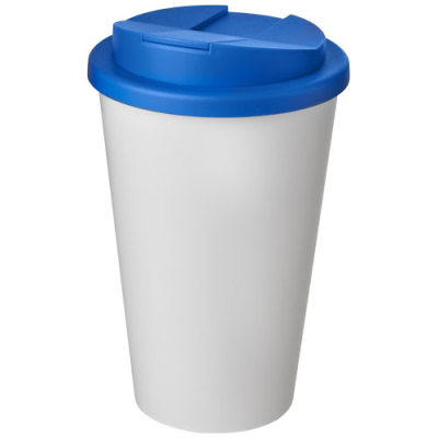 Picture of AMERICANO® 350 ML TUMBLER with Spill-Proof Lid in White & Mid Blue