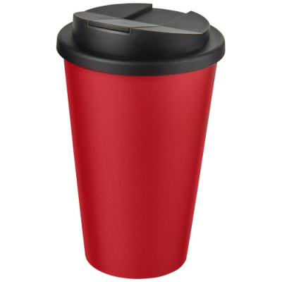 Picture of AMERICANO® 350 ML TUMBLER with Spill-Proof Lid in Red & Solid Black.