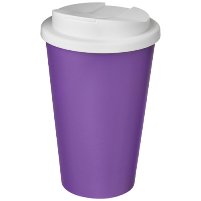 Picture of AMERICANO® 350 ML TUMBLER with Spill-Proof Lid in Purple & White.