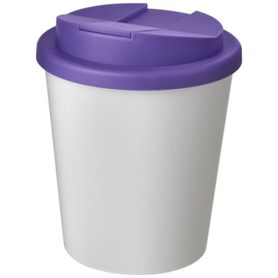 Picture of AMERICANO® ESPRESSO 250 ML TUMBLER with Spill-Proof Lid in White & Purple.