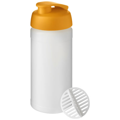 Picture of BASELINE PLUS 500 ML SHAKER BOTTLE in Orange & Frosted Clear Transparent