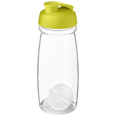 Picture of H2O ACTIVE PULSE 600 ML SHAKER BOTTLE in Lime & Clear Transparent