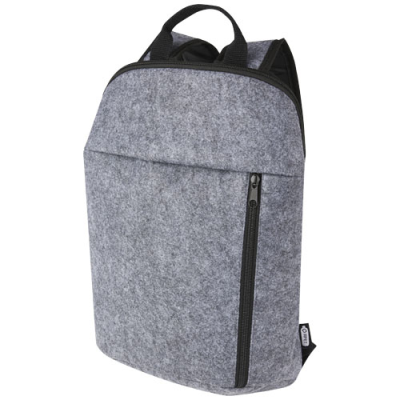 Picture of FELTA GRS RECYCLED FELT COOLER BACKPACK RUCKSACK 7L in Medium Grey.