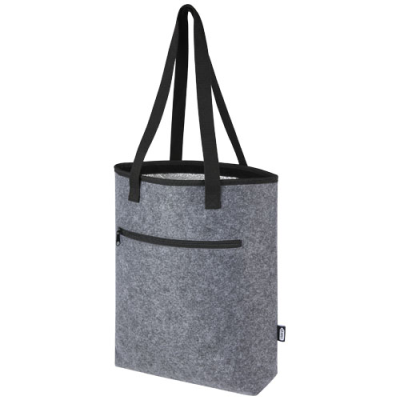 Picture of FELTA GRS RECYCLED FELT COOLER TOTE BAG 12L in Medium Grey.