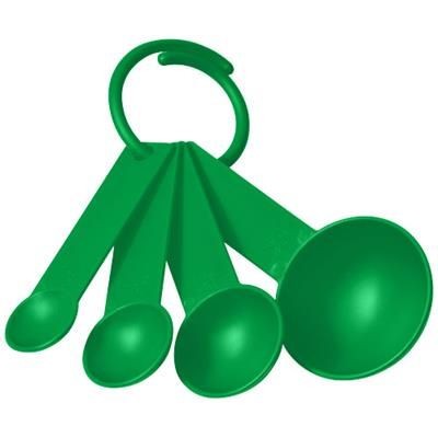 Picture of NESS PLASTIC MEASURING SPOON SET with 4 Sizes in Green