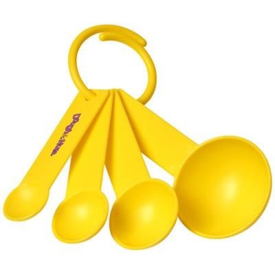 Picture of NESS PLASTIC MEASURING SPOON SET with 4 Sizes in Yellow