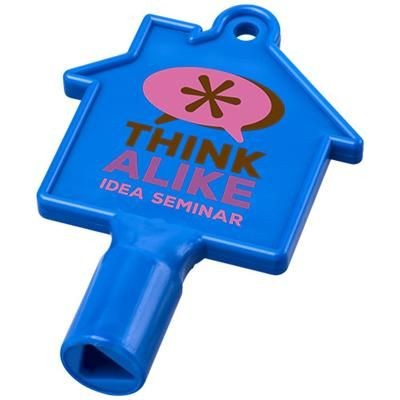 Picture of MAXIMILIAN HOUSE-SHAPED METERBOX KEY in Blue