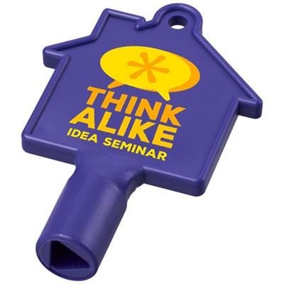 Picture of MAXIMILIAN HOUSE-SHAPED METERBOX KEY in Purple