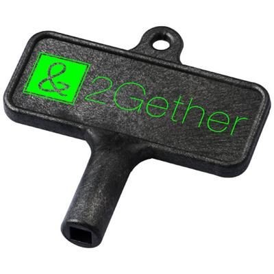 Picture of LARGO PLASTIC RADIATOR KEY in Black Solid