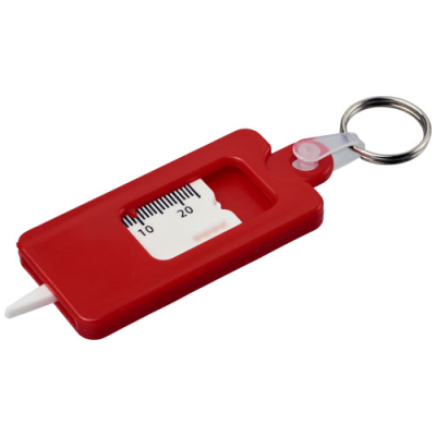 Picture of KYM TYRE TREAD CHECK KEYRING CHAIN in Red