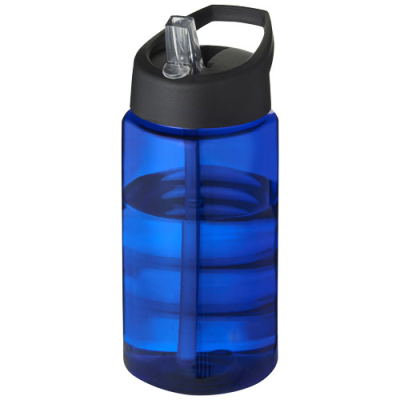 Picture of H2O ACTIVE® BOP 500 ML SPOUT LID SPORTS BOTTLE in Blue & Solid Black