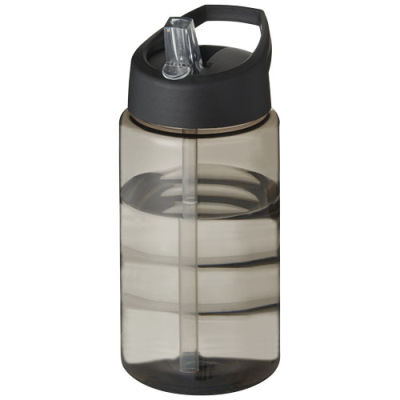 Picture of H2O ACTIVE® BOP 500 ML SPOUT LID SPORTS BOTTLE in Charcoal & Solid Black