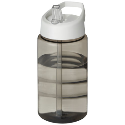 Picture of H2O ACTIVE® BOP 500 ML SPOUT LID SPORTS BOTTLE in Charcoal & White