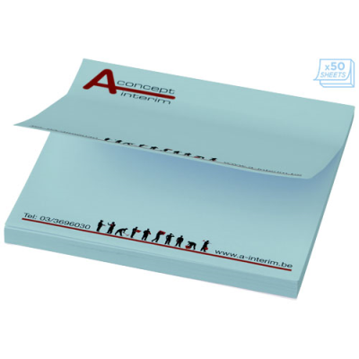 STICKY-MATE® STICKY NOTES 75X75MM in Light Blue.