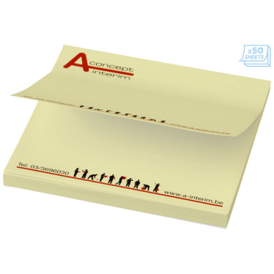 STICKY-MATE® STICKY NOTES 75X75MM in Light Yellow.