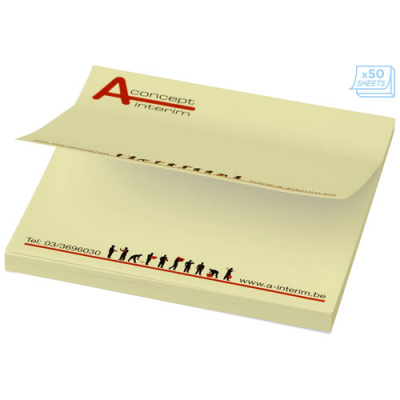 Picture of STICKY-MATE® STICKY NOTES 75X75MM in Light Yellow.