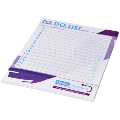 Picture of DESK-MATE® A5 NOTE PAD in White Solid