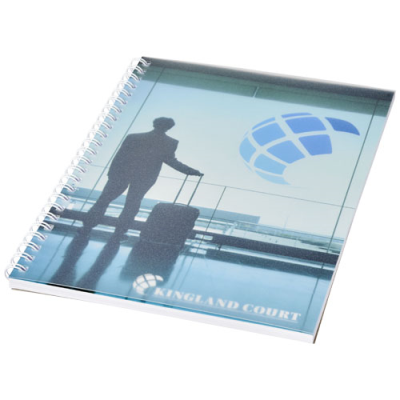 Picture of DESK-MATE® WIRE-O A5 NOTE BOOK PP COVER in White.