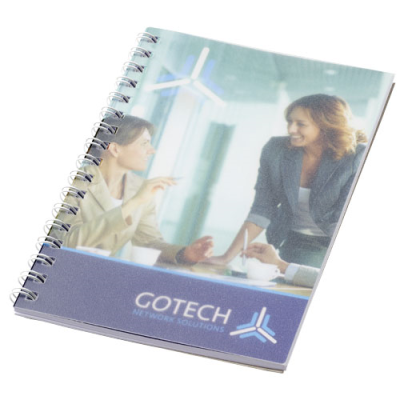 Picture of DESK-MATE® SPIRAL A6 NOTE BOOK PP COVER in White.