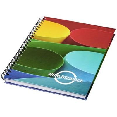 Picture of WIRE-O A6 NOTE BOOK HARD COVER in White Solid-black Solid