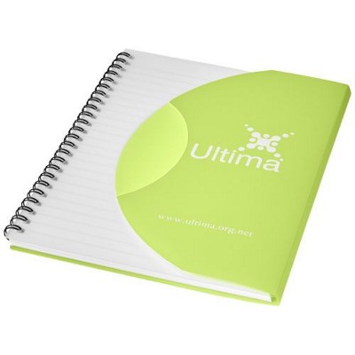 Picture of CURVE A5 NOTE BOOK in Frosted Green-black Solid