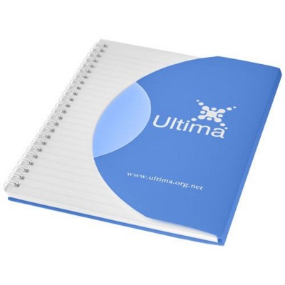Picture of CURVE A5 NOTE BOOK in Frosted Blue-white Solid