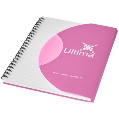 Picture of CURVE A6 NOTE BOOK in Pink-black Solid