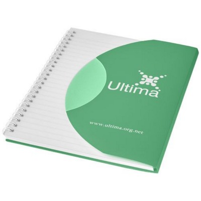 Picture of CURVE A6 NOTE BOOK in Green-white Solid