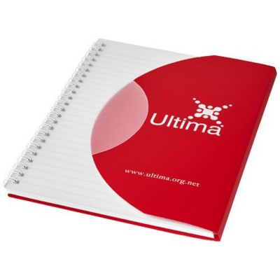 Picture of CURVE A6 NOTE BOOK in Red-white Solid
