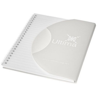 Picture of CURVE A6 NOTE BOOK in Frosted Clear-white Solid