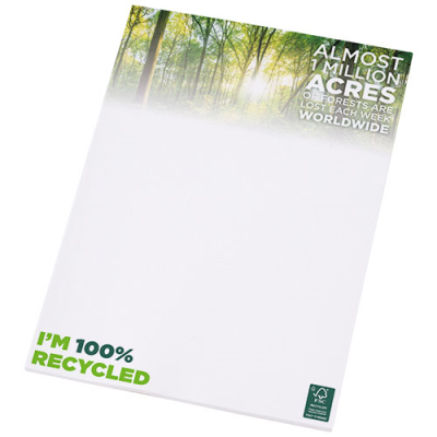 Picture of DESK-MATE® A4 RECYCLED NOTE PAD in White.