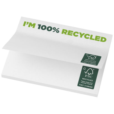 Picture of STICKY-MATE® RECYCLED STICKY NOTES 100X75 MM in White.