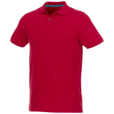 Picture of BERYL SHORT SLEEVE MENS ORGANIC RECYCLED POLO in Red