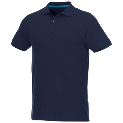 Picture of BERYL SHORT SLEEVE MENS ORGANIC RECYCLED POLO in Navy