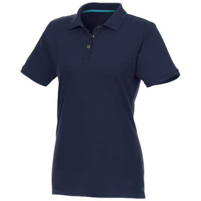 Picture of BERYL SHORT SLEEVE LADIES GOTS ORGANIC RECYCLED POLO in Navy