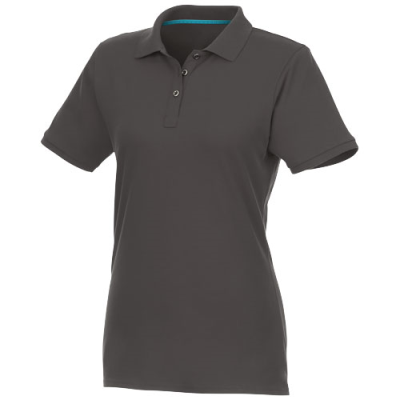Picture of BERYL SHORT SLEEVE LADIES GOTS ORGANIC RECYCLED POLO in Storm Grey