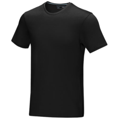 Picture of AZURITE SHORT SLEEVE MEN’S GOTS ORGANIC TEE SHIRT in Solid Black