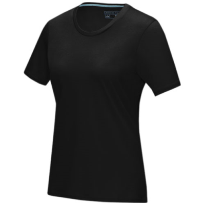 Picture of AZURITE SHORT SLEEVE WOMEN’S GOTS ORGANIC TEE SHIRT in Solid Black