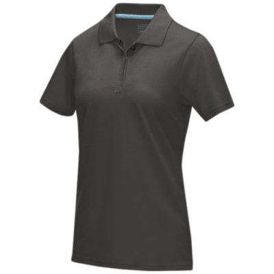Picture of GRAPHITE GREY SHORT SLEEVE WOMEN’S GOTS ORGANIC POLO in Storm Grey