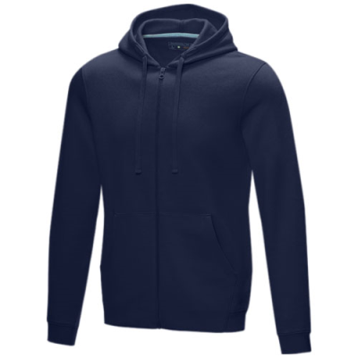 Picture of RUBY MEN’S GOTS ORGANIC RECYCLED FULL ZIP HOODED HOODY in Navy
