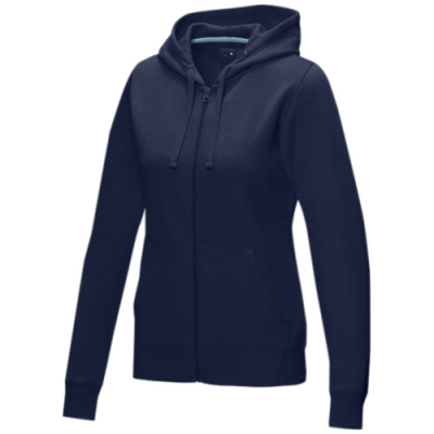 Picture of RUBY WOMEN’S GOTS ORGANIC RECYCLED FULL ZIP HOODED HOODY in Navy