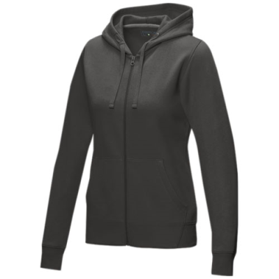 Picture of RUBY WOMEN’S GOTS ORGANIC RECYCLED FULL ZIP HOODED HOODY in Storm Grey