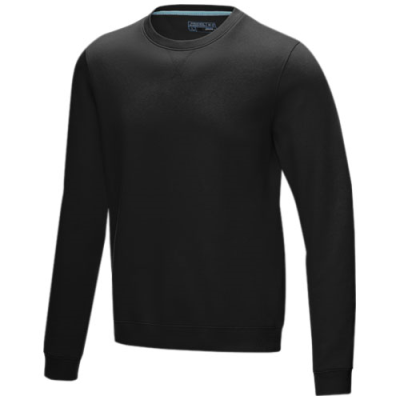 Picture of JASPER MEN’S GOTS ORGANIC RECYCLED CREW NECK SWEATER in Solid Black