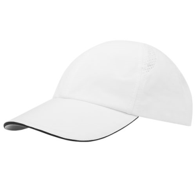 Picture of MORION 6 PANEL GRS RECYCLED COOL FIT SANDWICH CAP in White.