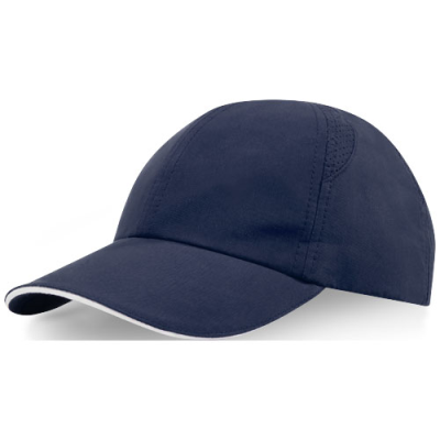 Picture of MORION 6 PANEL GRS RECYCLED COOL FIT SANDWICH CAP in Navy.