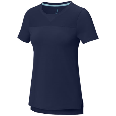 Picture of BORAX SHORT SLEEVE LADIES GRS RECYCLED COOL FIT TEE SHIRT in Navy.