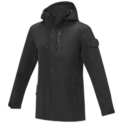 Picture of KAI UNISEX LIGHTWEIGHT GRS RECYCLED CIRCULAR JACKET in Solid Black.